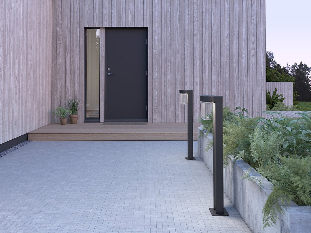 Moon pullert 94,7 cm utendørs IP44 6W 3000 Kelvin dimbar-Utebelysning pullert-Belid-Grafitt-7051054-Lightup.no