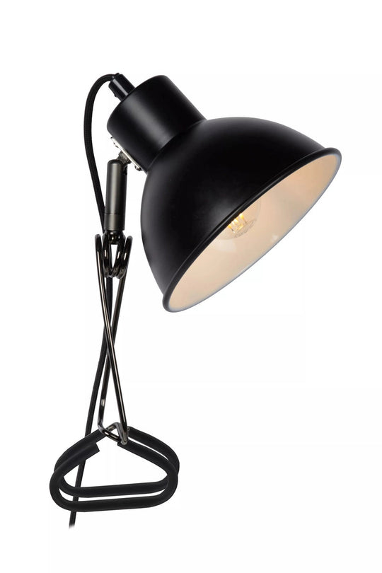 Moys bordlampe med clips-Bordlamper-Lucide-Svart-LC45987/01/30-Lightup.no