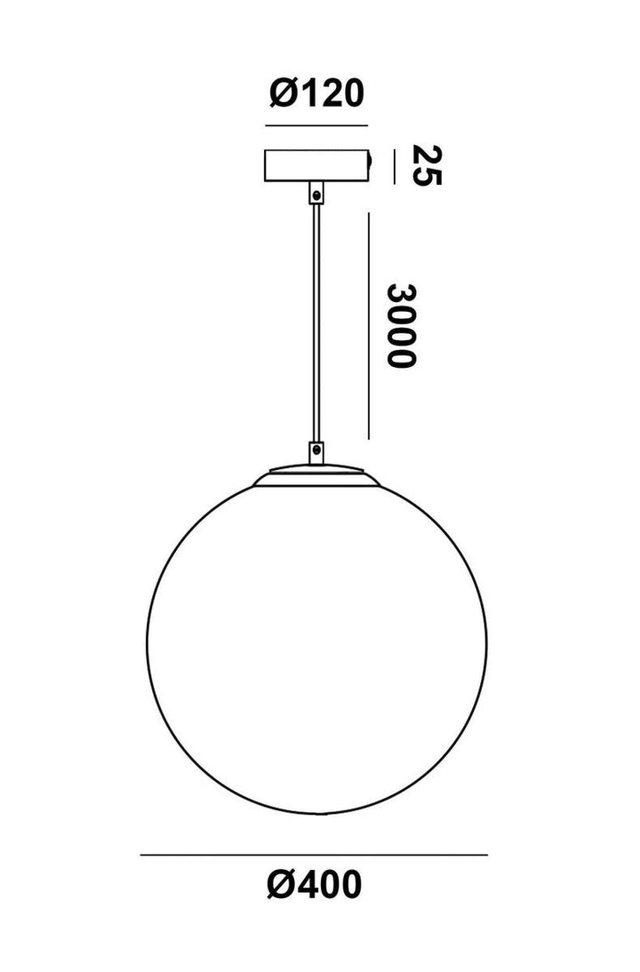 Mundo takpendel 40 cm-Takpendler-NorDesign-Svart / Hvit-708770540-Lightup.no