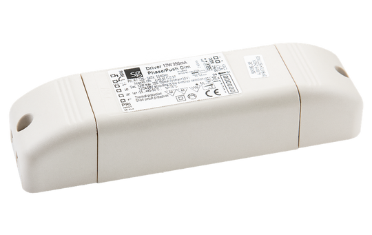 Nano driver DC 17W 350MA Fase/pushdim-Downlight tilbehør-Sg Armaturen As-Hvit-6600171-Lightup.no