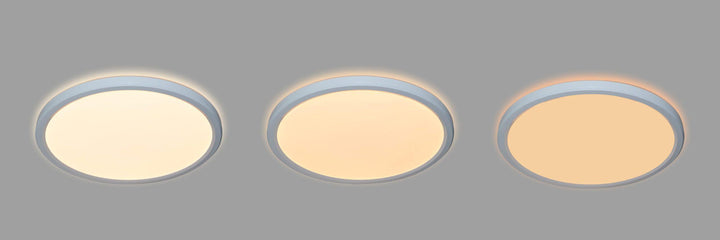 Nika taklampe 18W 3-step dim 30 cm IP54 - Hvit-Taklamper-Ms - belysning-Hvit-9400391003-Lightup.no