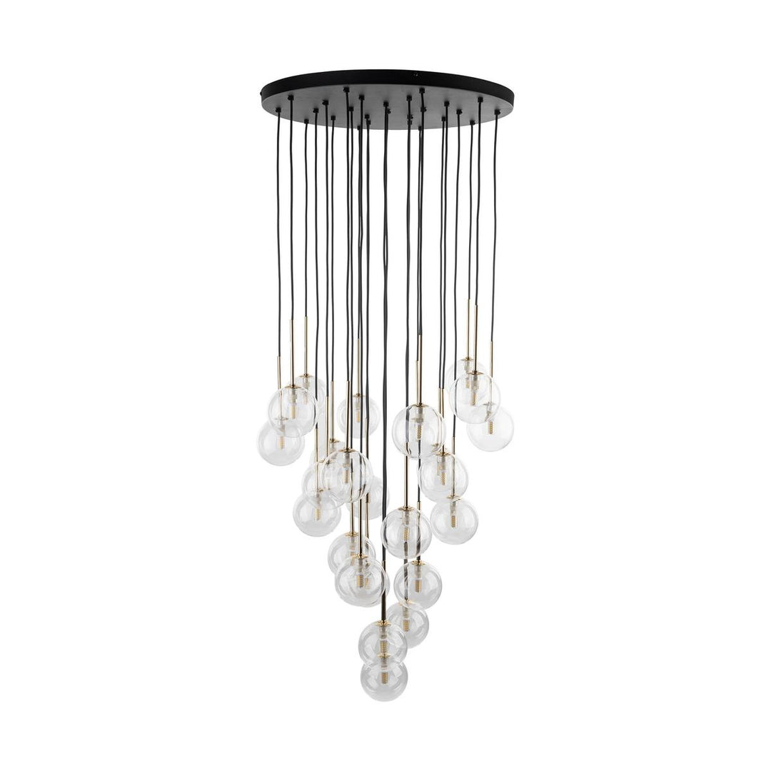 Nilos takpendel 26-lys-Takpendler-TK Lighting-Svart / Gullfarget-TK-10099-Lightup.no
