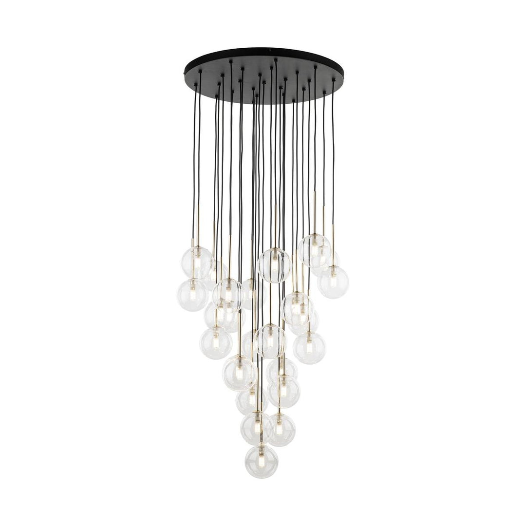 Nilos takpendel 26-lys-Takpendler-TK Lighting-Svart / Gullfarget-TK-10099-Lightup.no