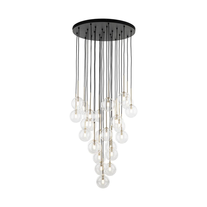 Nilos takpendel 26-lys-Takpendler-TK Lighting-Svart / Gullfarget-TK-10099-Lightup.no
