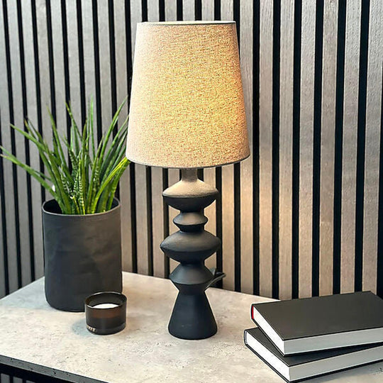 Nina bordlampe-Bordlamper-Aneta Lighting-Svart / Brun-18405-15-16-Lightup.no