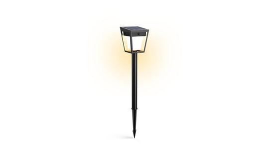 Nissa hagebelysning utendørs IP44 1,8W 3000 Kelvin m/sensor - Solcelle-Utebelysning Hagebelysning-Philips-Svart-929004632001-Lightup.no