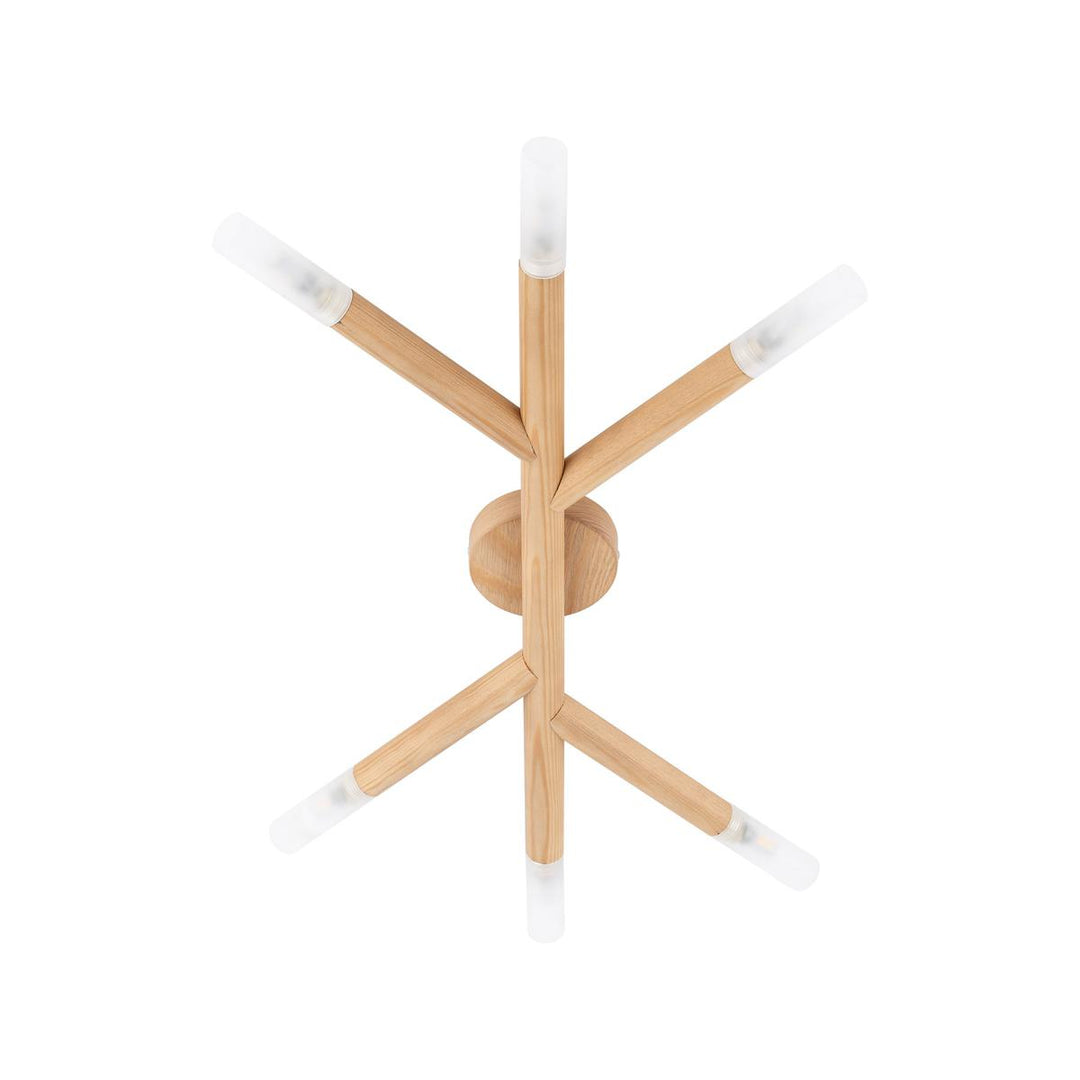 Noble tak/vegglampe 6-lys-Taklamper-TK Lighting-Natur-TK-4525-Lightup.no
