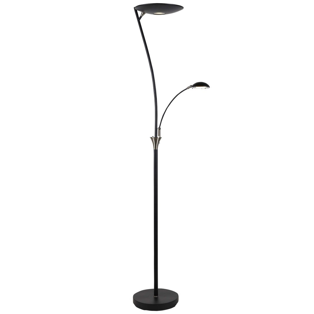 Nora gulvlampe m/lesearm 25+5W 180 cm 3000 Kelvin - Dimbar-Gulvlamper-Ms - belysning-Svart-9400000095-Lightup.no