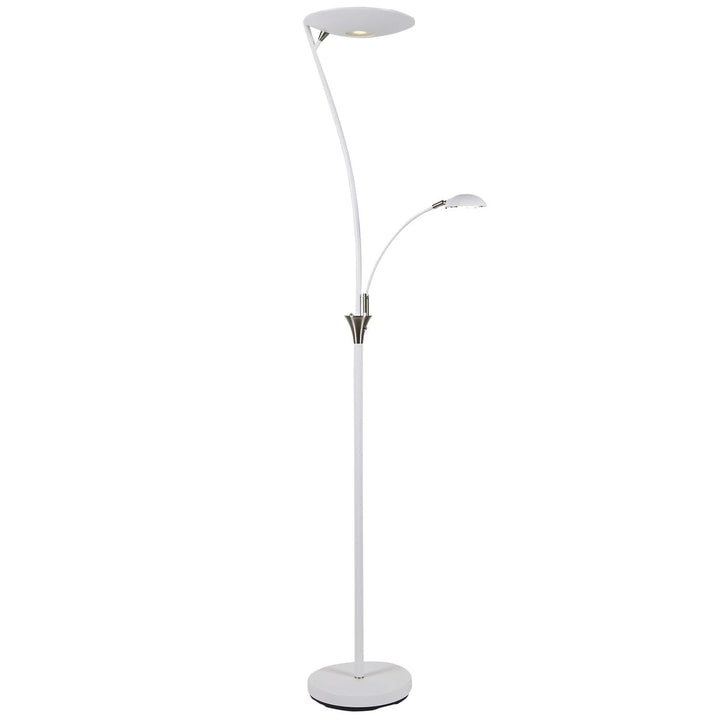 Nora gulvlampe m/lesearm 25+5W 180 cm 3000 Kelvin - Dimbar-Gulvlamper-Ms - belysning-Hvit-9400000096-Lightup.no