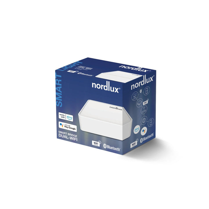 Nordlux smart Dual-Wifi bridge for styring av smart lyskilder-Smartpærer E27-Nordlux-Hvit-2170220001-Lightup.no