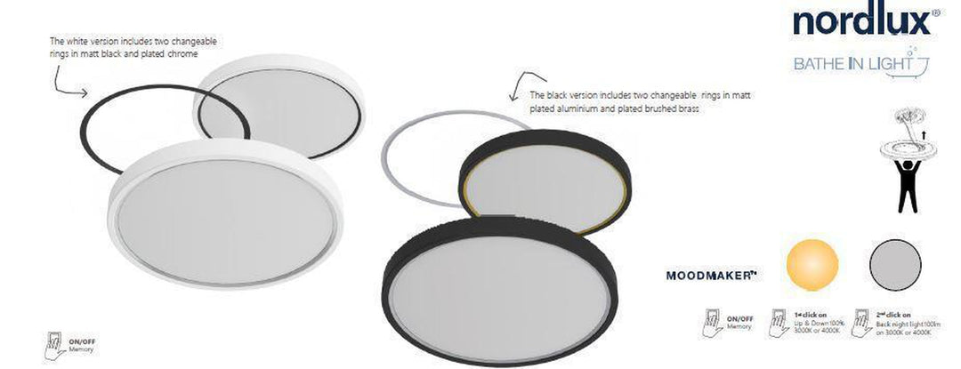 Noxy taklampe IP44 3 step moodmaker-Taklamper-Nordlux-Hvit-2015356101-Lightup.no