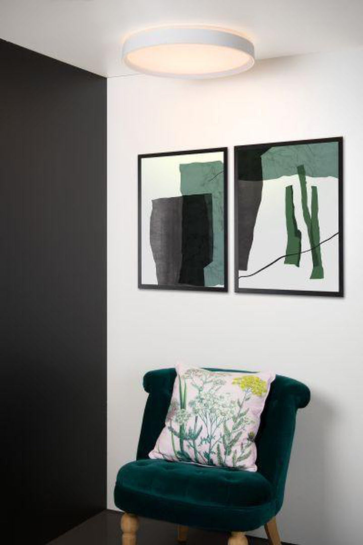 Nuria taklampe 50 cm 36 watt 2700 Kelvin 3-step dim-Taklamper-Lucide-Svart-LC79182/36/30-Lightup.no