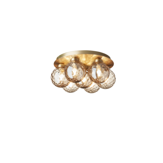 Nuura Apiales 7 plafond - børstet messing / optikk gull-Taklamper-Nuura-Messing-Nua__2059012-Lightup.no