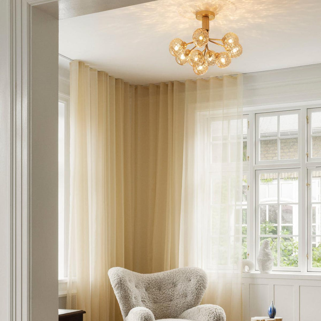 Nuura Apiales 9 ceiling messing/optic glass-Taklamper-Nuura-Messing-Nua__ 2059005-Lightup.no