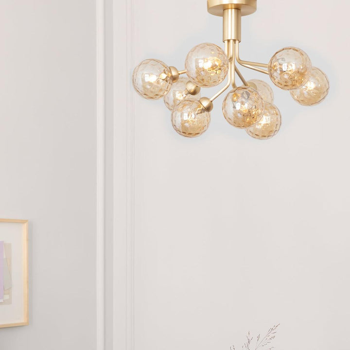 Nuura Apiales 9 ceiling messing/optic glass-Taklamper-Nuura-Messing-Nua__ 2059005-Lightup.no