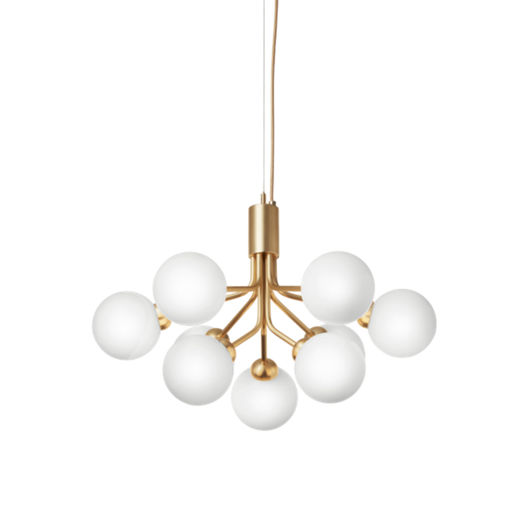 Nuura Apiales 9 messing/opal-Takpendler-Nuura-Messing / Opal-Nua__2051002-Lightup.no