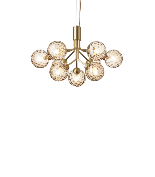 Nuura Apiales 9 messing/optic glass-Takpendler-Nuura-Messing-Nua__2051009-Lightup.no