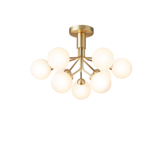 Nuura Apiales 9 taklampe messing/opal-Taklamper-Nuura-Messing / Opal-Nua__2059002-Lightup.no