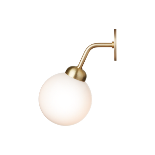 Nuura Apiales vegglampe - direkte montering - messing/Opal-Vegglamper-Nuura-Messing / Opal-Nua__2055003-Lightup.no