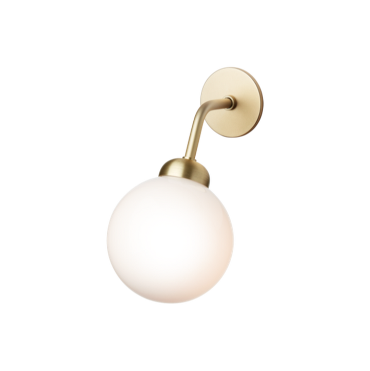 Nuura Apiales vegglampe - direkte montering - messing/Opal-Vegglamper-Nuura-Messing / Opal-Nua__2055003-Lightup.no