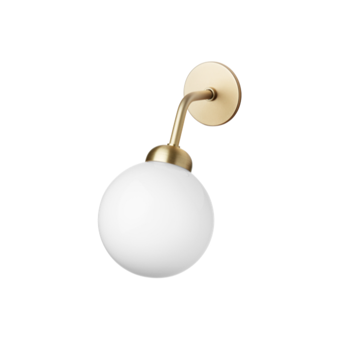 Nuura Apiales vegglampe - direkte montering - messing/Opal-Vegglamper-Nuura-Messing / Opal-Nua__2055003-Lightup.no