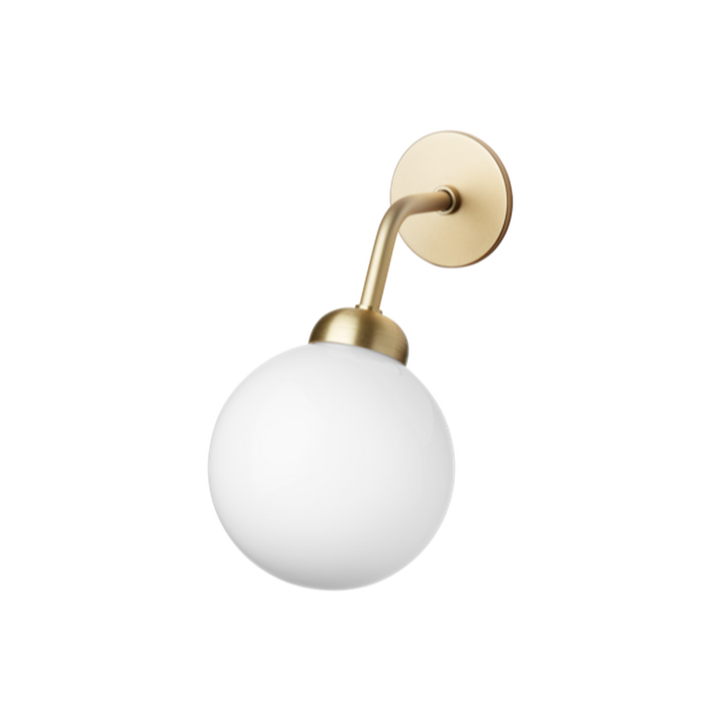 Nuura Apiales vegglampe - direkte montering - messing/Opal-Vegglamper-Nuura-Messing / Opal-Nua__2055003-Lightup.no