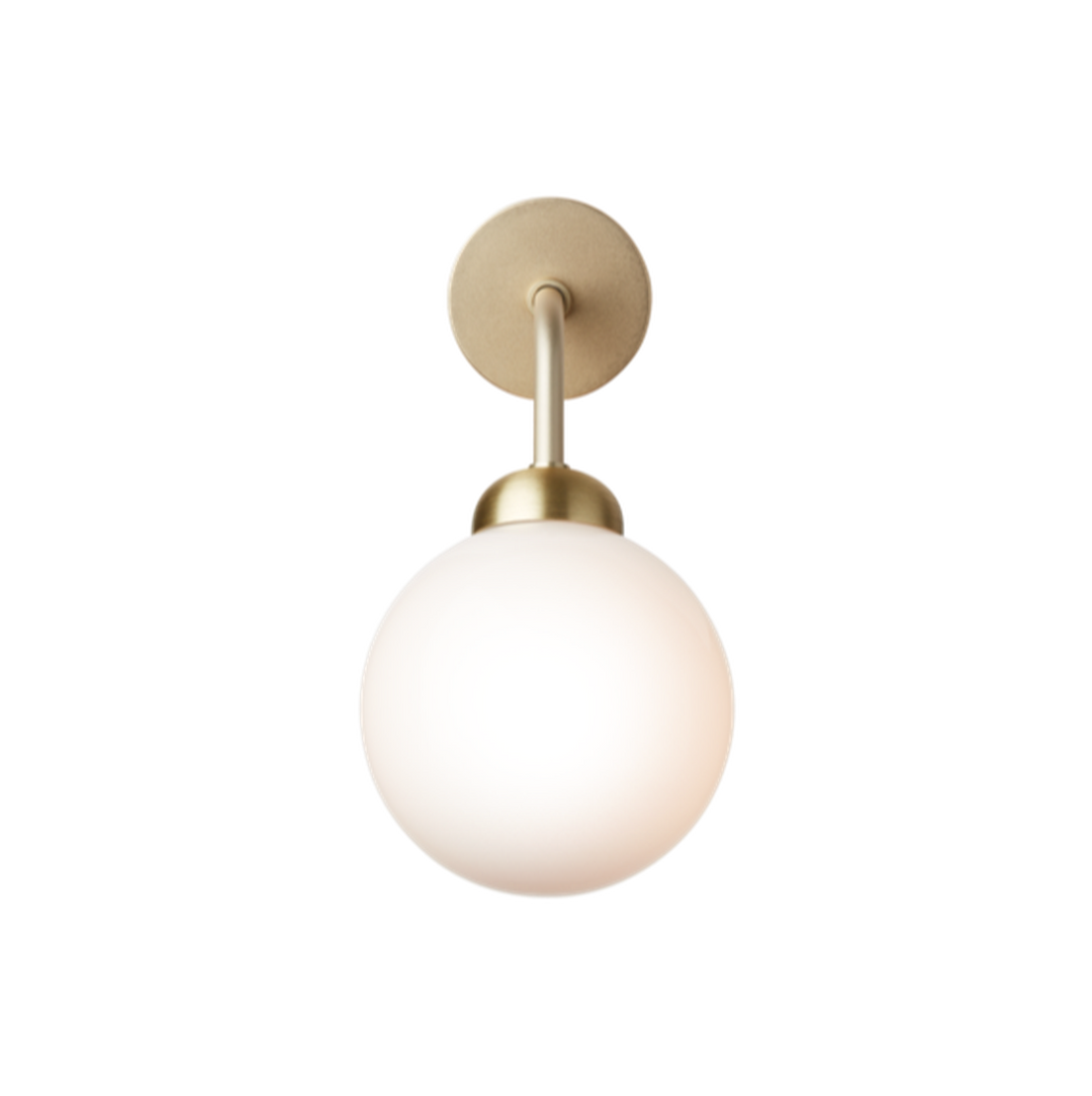Nuura Apiales vegglampe - direkte montering - messing/Opal-Vegglamper-Nuura-Messing / Opal-Nua__2055003-Lightup.no
