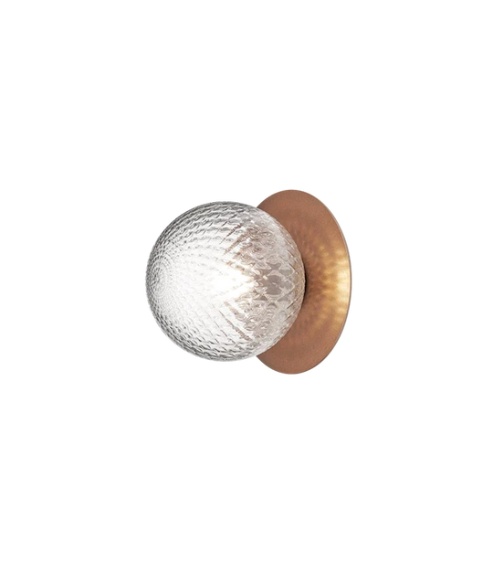 Nuura Liila 1 utendørslampe - mørk bronse/optic-Utebelysning vegg klassisk-Nuura-Bronse-Nua__2046010-Lightup.no