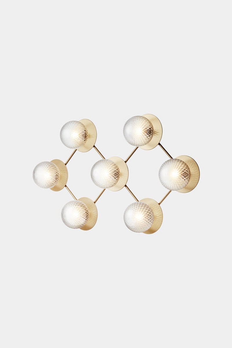 Nuura Liila 7 taklampe/vegglampe - optic-Vegglamper-Nuura-Messing-Nua__2041003-Lightup.no