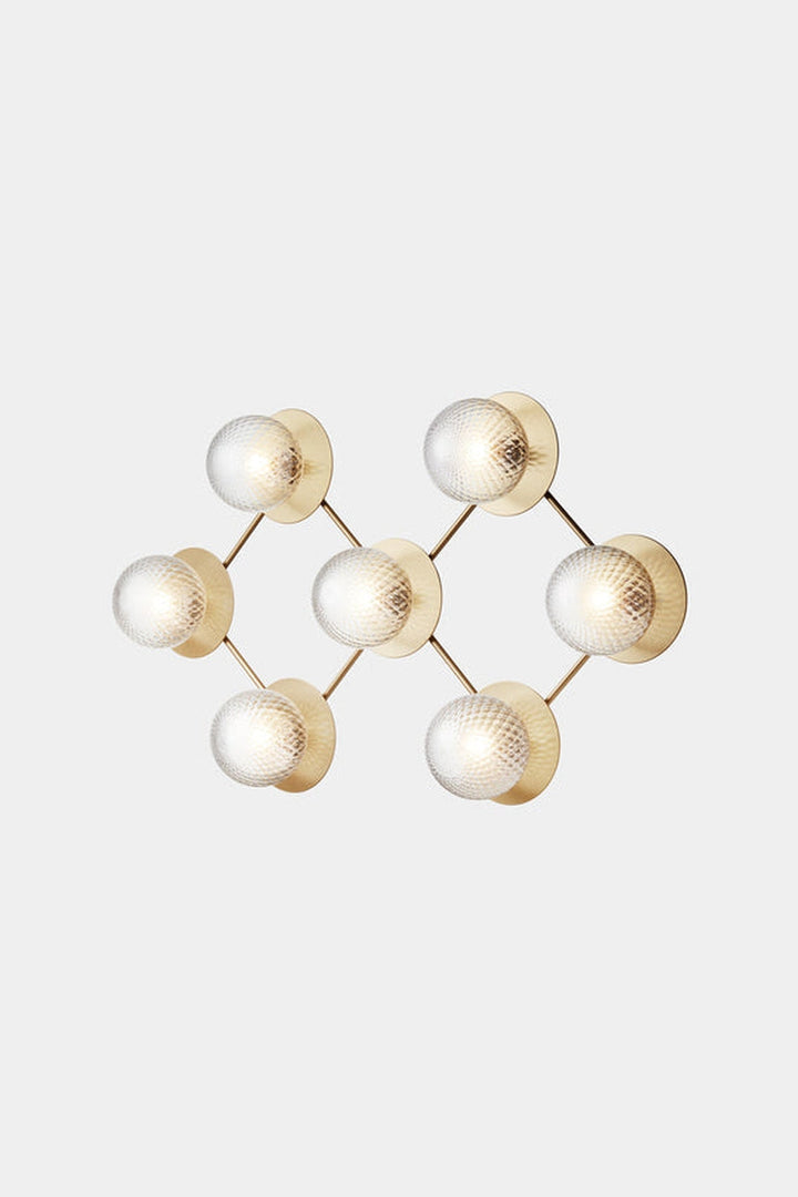 Nuura Liila 7 taklampe/vegglampe - optic-Vegglamper-Nuura-Messing-Nua__2041003-Lightup.no