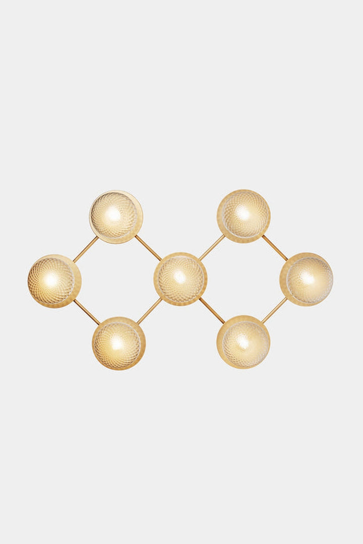 Nuura Liila 7 taklampe/vegglampe - optic-Vegglamper-Nuura-Messing-Nua__2041003-Lightup.no