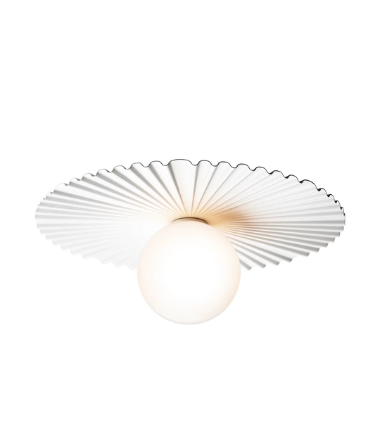 Nuura Liila Muuse vegglampe/taklampe - medium - Hvit / opal-Vegglamper-Nuura-Hvit / Opal-Nua__2046070-Lightup.no