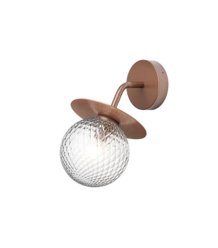 Nuura Liila utendørslampe - bronse/optikk-Utebelysning vegg klassisk-Nuura-Bronse-Nua__2045002-Lightup.no