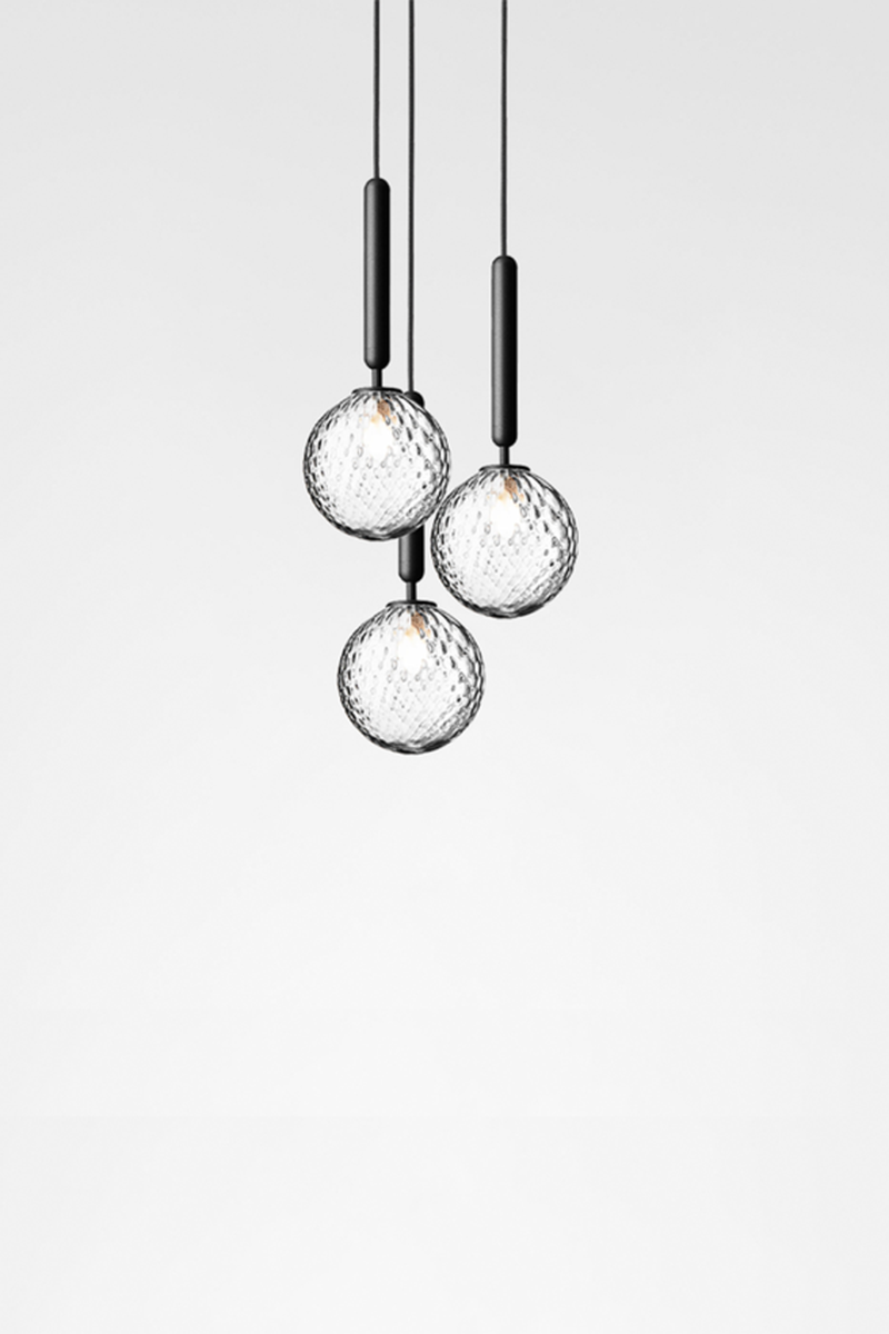 Nuura Miira 3 svart / opal-Takpendler-Nuura-Svart / Opal-Nua__2031002-Lightup.no