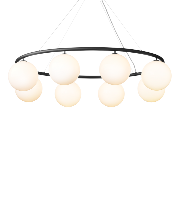 Nuura Miira 8 circular taklampe - Svart-Takpendler-Nuura-Opalhvite-Nua__2032010-Lightup.no