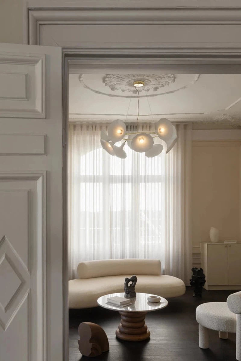 Nuura Petalii 10 taklampe Hvit/messing-Takpendler-Nuura-Hvit / Messing-Nua__2111001-Lightup.no