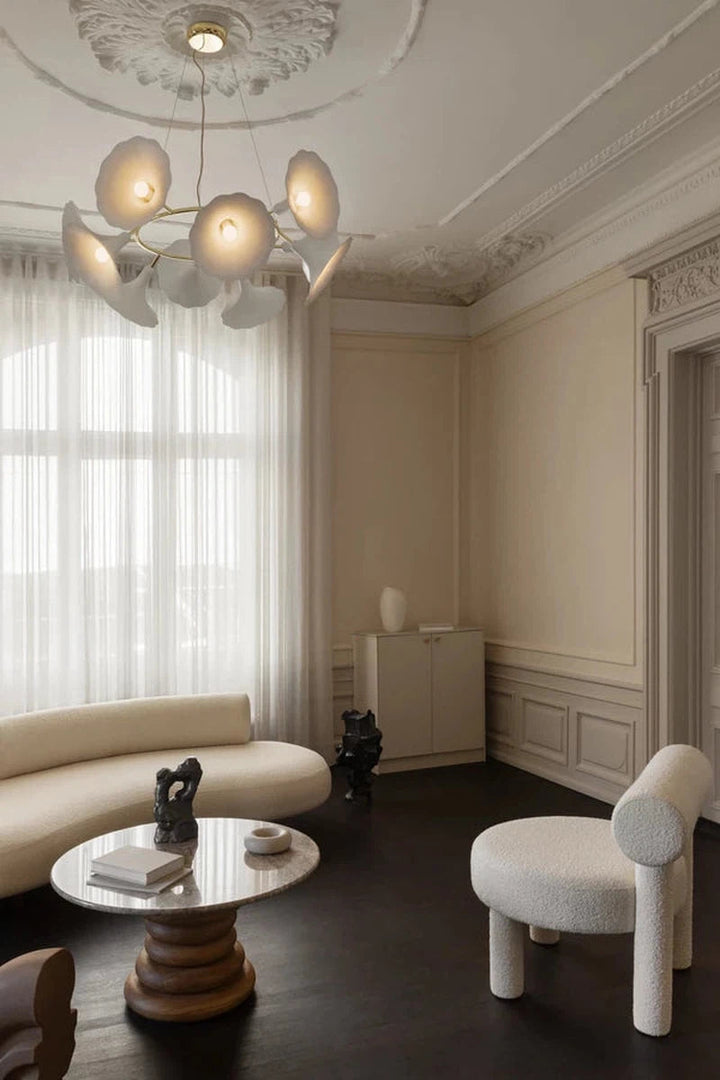 Nuura Petalii 10 taklampe Hvit/messing-Takpendler-Nuura-Hvit / Messing-Nua__2111001-Lightup.no