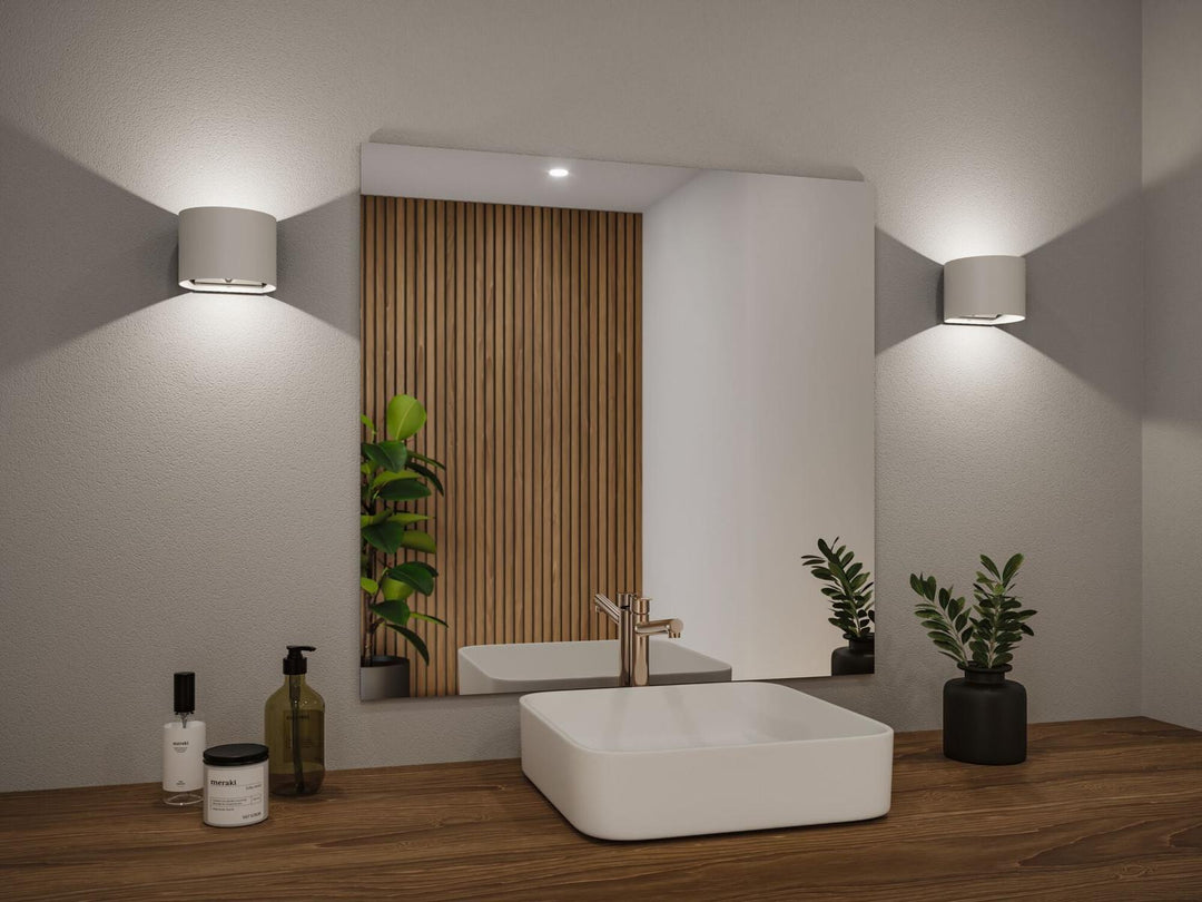 Nyara rund oppladbar vegglampe opp/ned lys med sensor-Utebelysning vegg opp og ned-Paulmann-Svart-PL-71284-Lightup.no