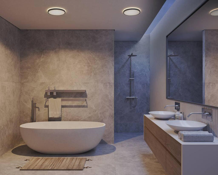 Oja 29 taklampe IP54 3000/4000 kelvin 3-step dim - Svart-Taklamper-Nordlux-Svart-2015026103-Lightup.no