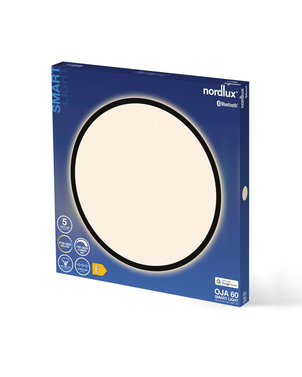 Oja 60 Smart Light taklampe 30 Watt-Taklamper-Nordlux-Svart-2015146103-Lightup.no