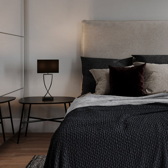 Omega bordlampe 52 cm - Svart krom-Bordlamper-By Rydens-Svart krom-Brs-2820430-6513-Lightup.no