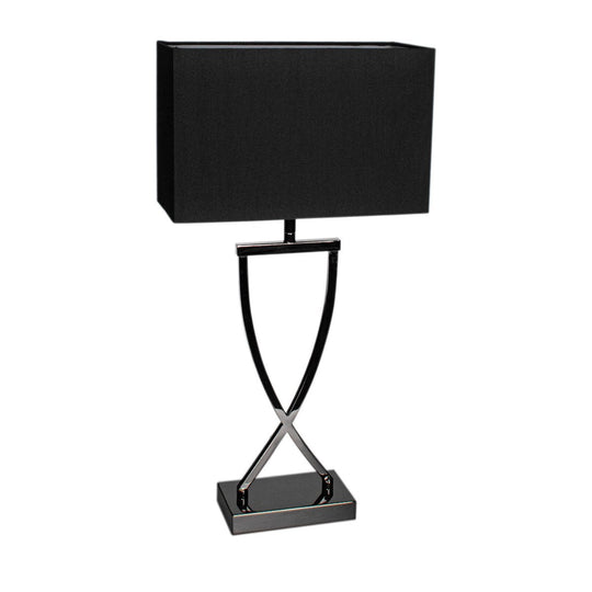 Omega bordlampe 52 cm - Svart krom-Bordlamper-By Rydens-Svart krom-Brs-2820430-6513-Lightup.no