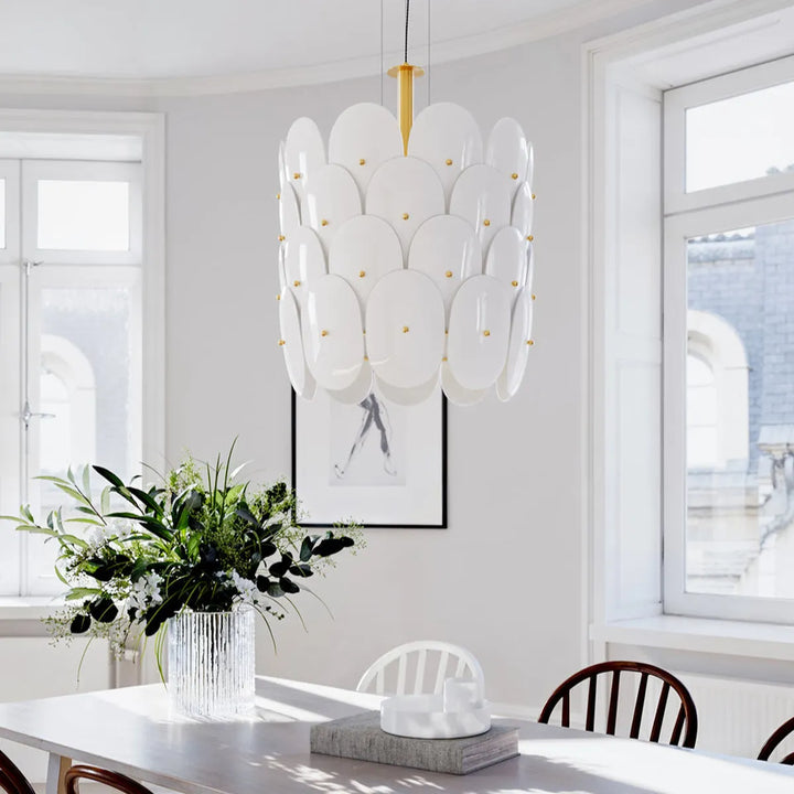 Omlott takpendel Ø50-Takpendler-By Rydens-Messing/Hvit-Brs-4202420-6509-Lightup.no