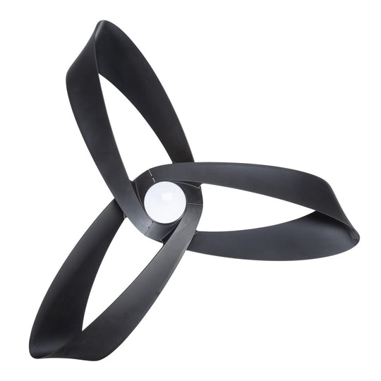 Orbit takvifte 132 cm med lys 17W 3000 Kelvin - Dimbar-Vifter-Texa Design-Svart-A68-1S-Lightup.no