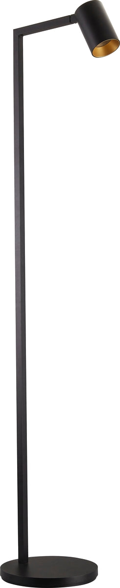 Oz K1 gulvlampe - Svart/Gullfarget-Gulvlamper-NorDesign-Svart / Gull-84490105-Lightup.no