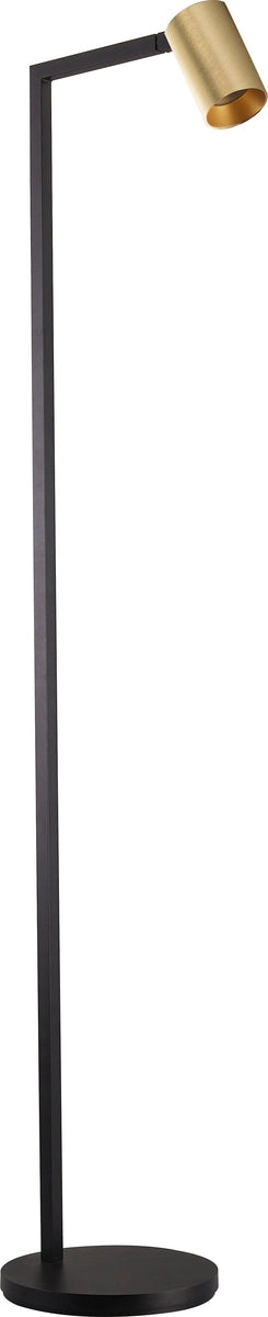 Oz K1 gulvlampe - Svart/Gullfarget-Gulvlamper-NorDesign-Svart / Gull-84490105-Lightup.no