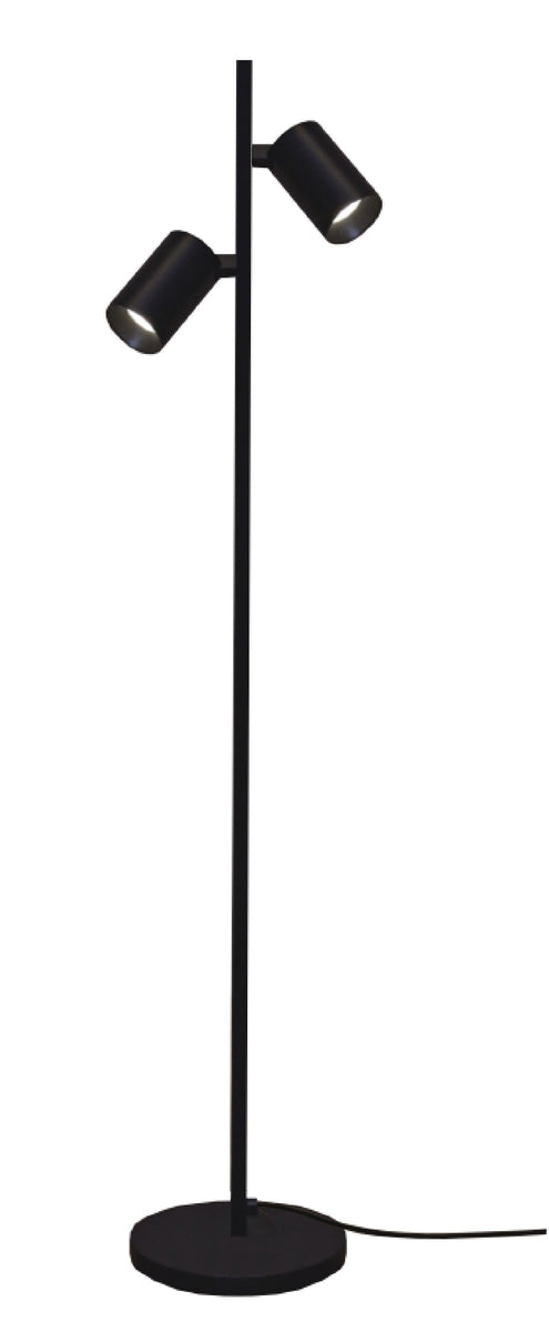 Oz K2 gulvlampe - Svart/Gullfarget-Gulvlamper-NorDesign-Svart / Gull-84490205-Lightup.no