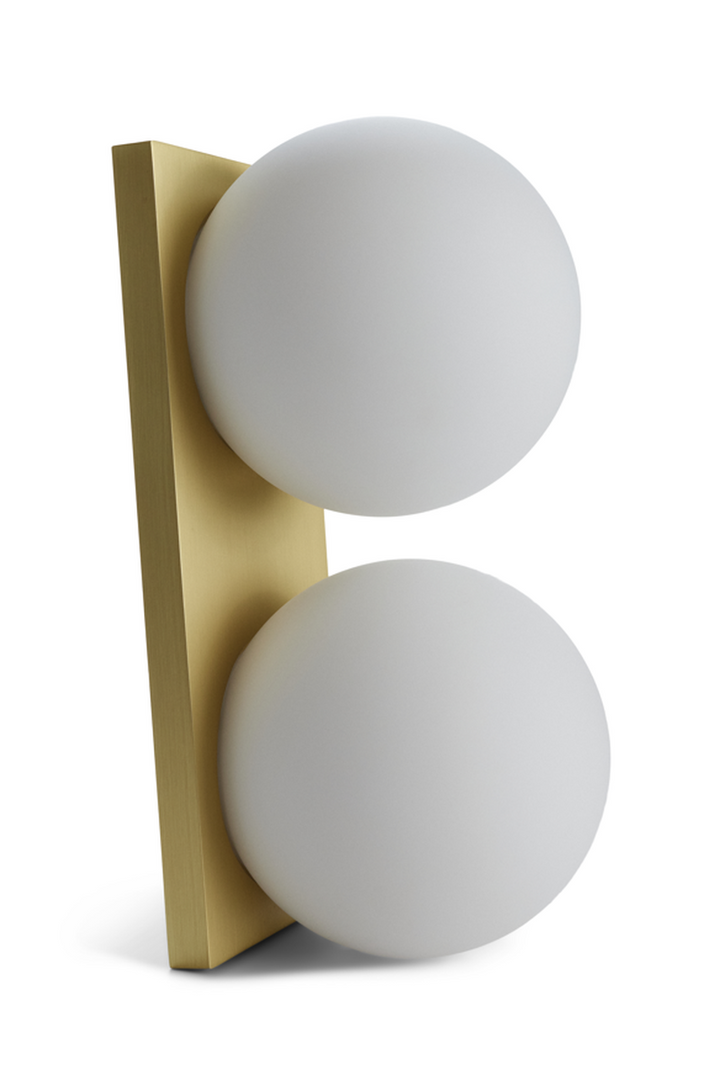 Palla mini C290 tak/vegglampe 22,9W 1800-3000 Kelvin IP20 Dimbar-Taklamper-Antidark-Opal/Messing-2-281-02-4-Lightup.no