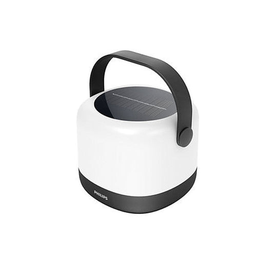 Philips Alula oppladbar utendørslampe 1,2W IP44 RGB-partymodus - Solcelle-Utebelysning Hagebelysning-Philips-Svart / Hvit-929004068007-Lightup.no