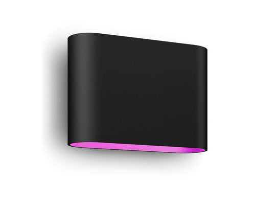 Philips Hue Dymera vegglampe utendørs IP44 - Hvitt og farget lys-Utebelysning vegg opp og ned-Philips Hue-Svart-929003665001-Lightup.no